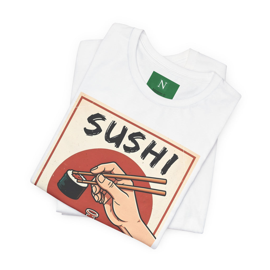 Sushi Poster Graphic Tee — Retro Japanese Sushi Shirt