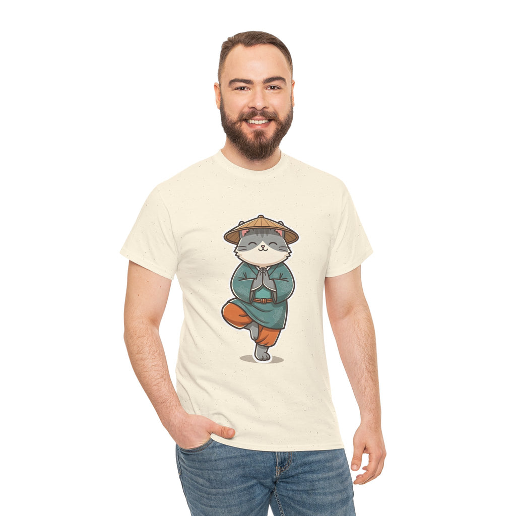 Meditating Cat Tee — Cute Zen Cat Yoga T-Shirt