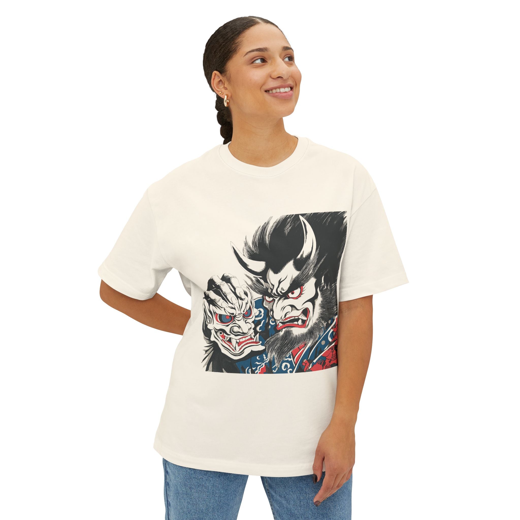 Copy of Japanese Wave Art Unisex Oversized Boxy Tee, Casual Streetwear, Vintage Graphic Tee, Summer Outfit, Gift for Art Lovers