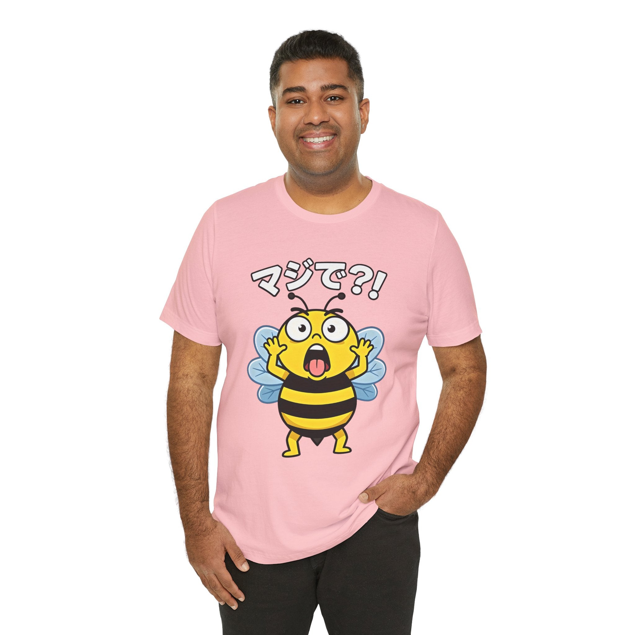 Surprised Bee Tee – マジで?! Cute Japanese Cartoon Graphic T-Shirt