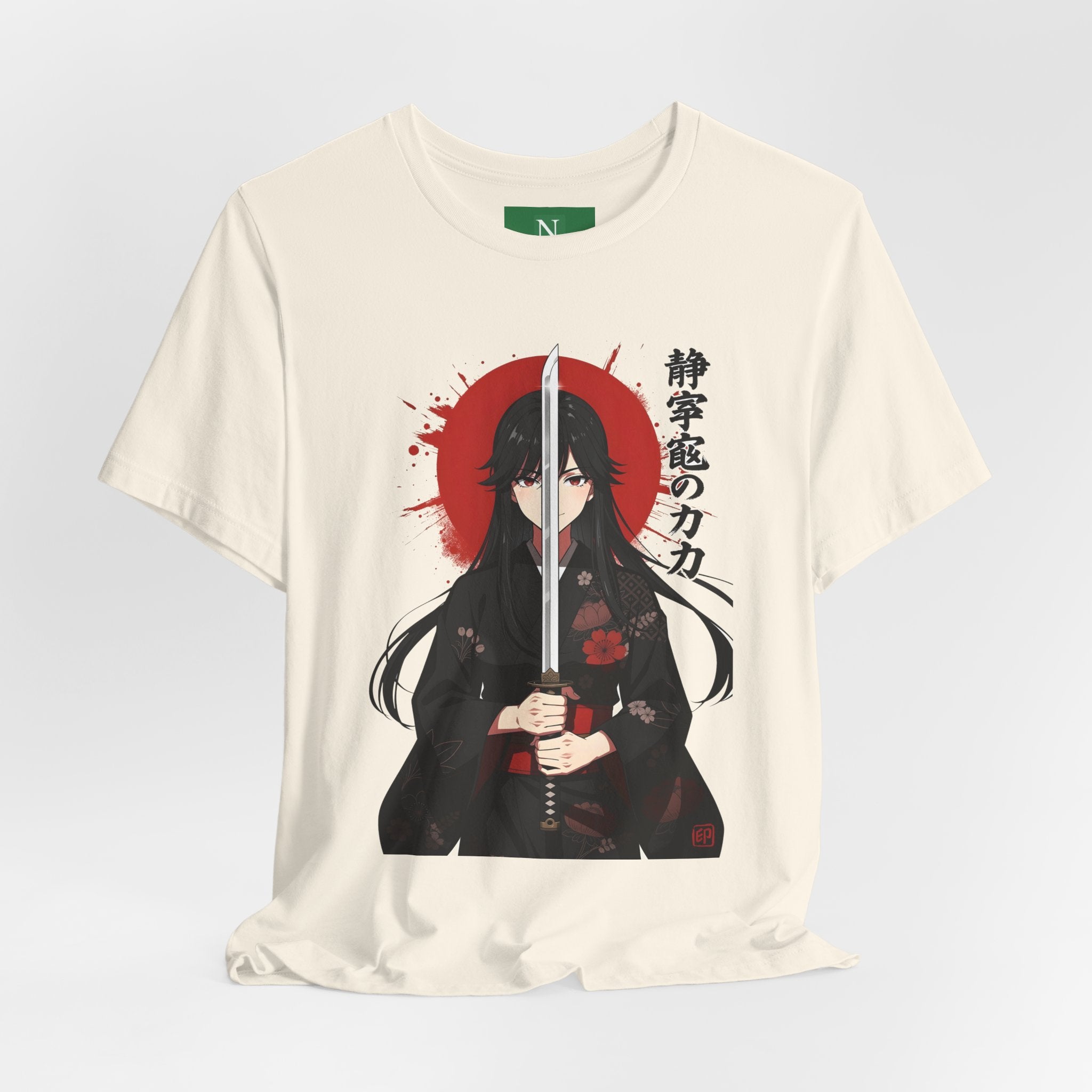 Samurai Girl Sword Tee — Japanese Anime Katana T-Shirt