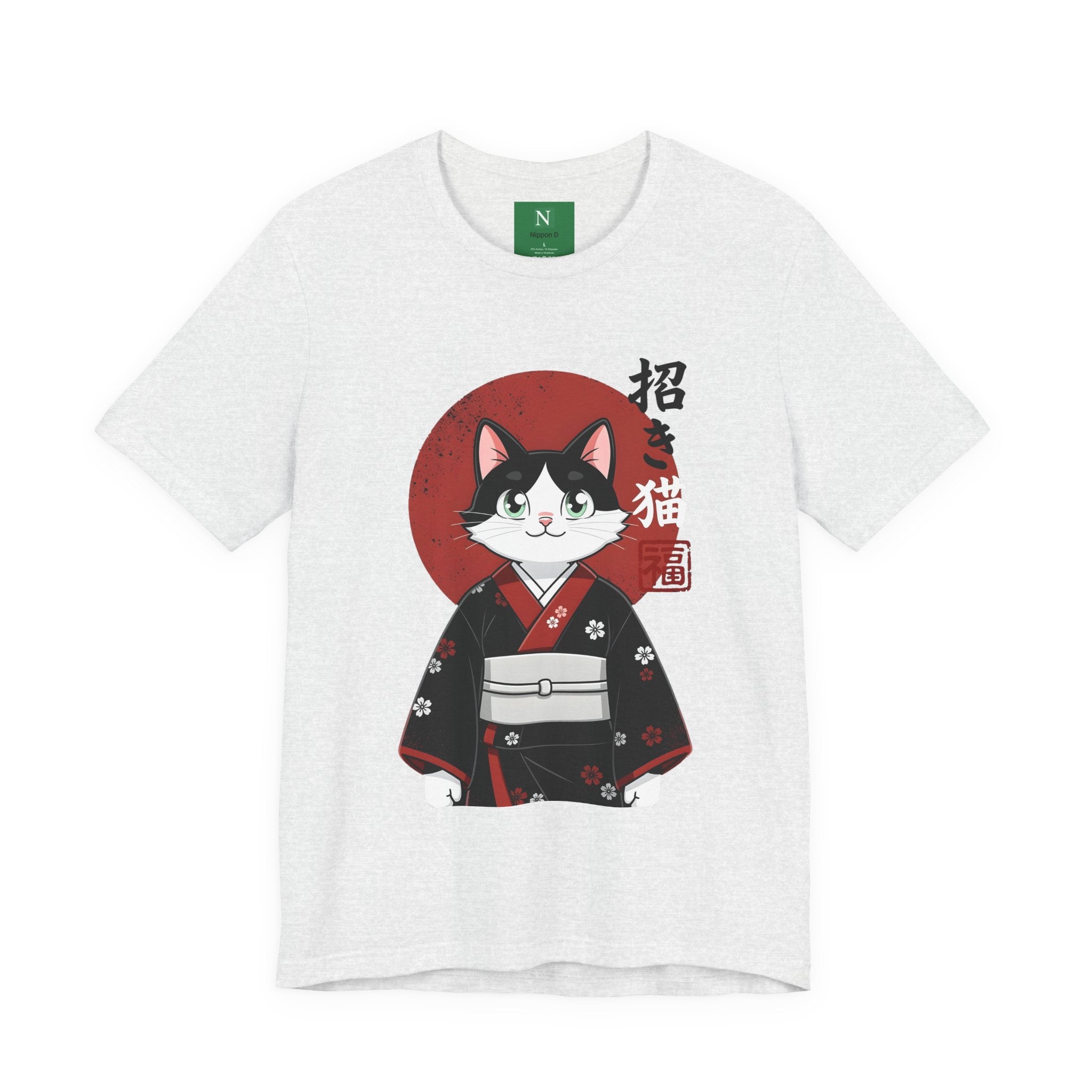 Lucky Cat Kimono T-Shirt — Japanese Maneki-Neko Tee