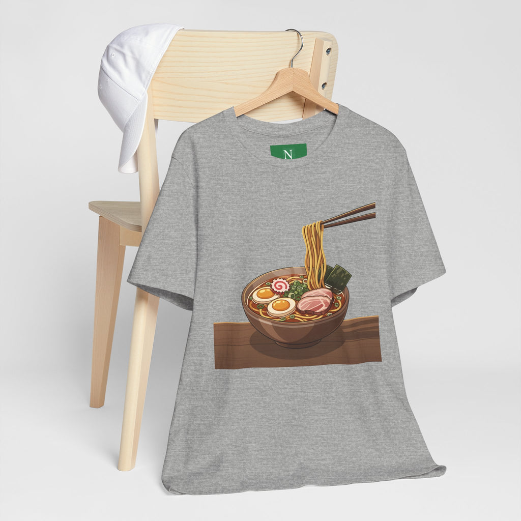 Ramen Bowl Graphic Tee – Chopsticks & Noodles Japanese Food T-Shirt