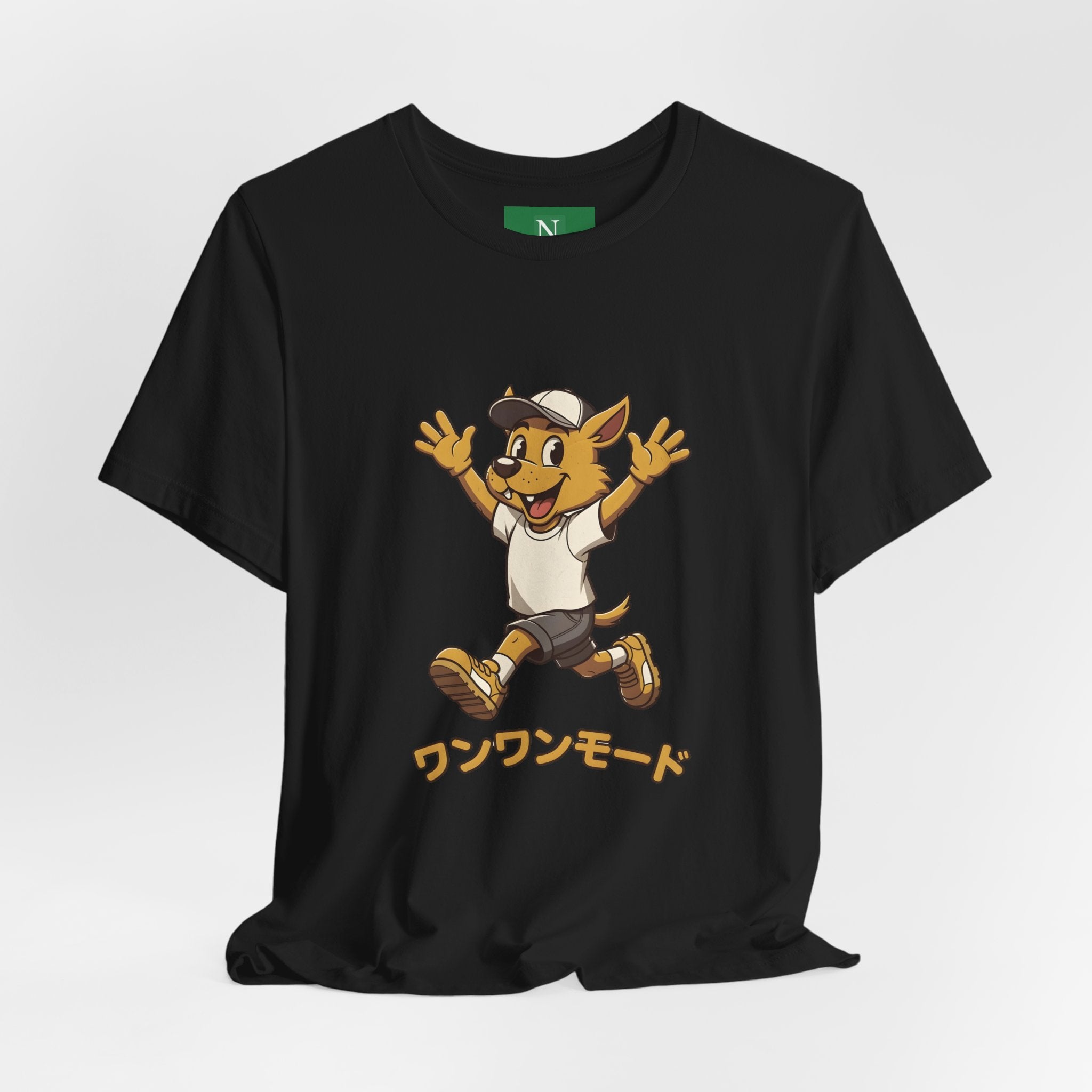 Happy Corgi Character Tee — ワンワンモード (Dog Mode) Cute Cartoon Shirt