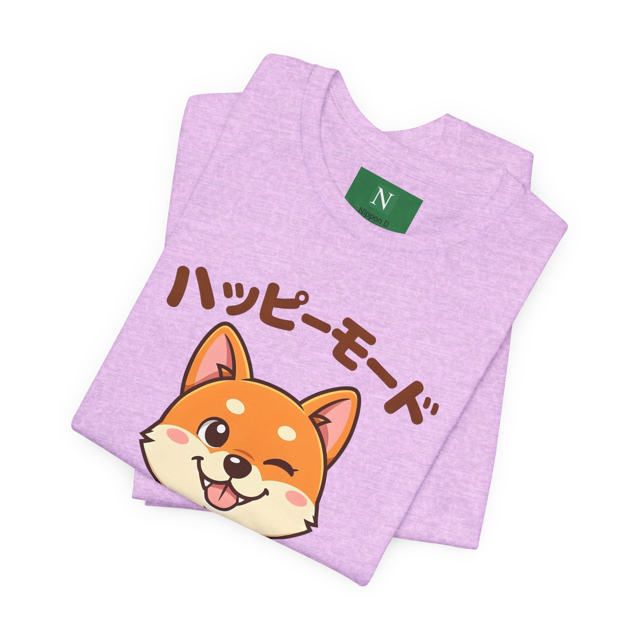 Happy Mode Shiba Inu T‑Shirt — Cute Japanese Kawaii Dog Tee