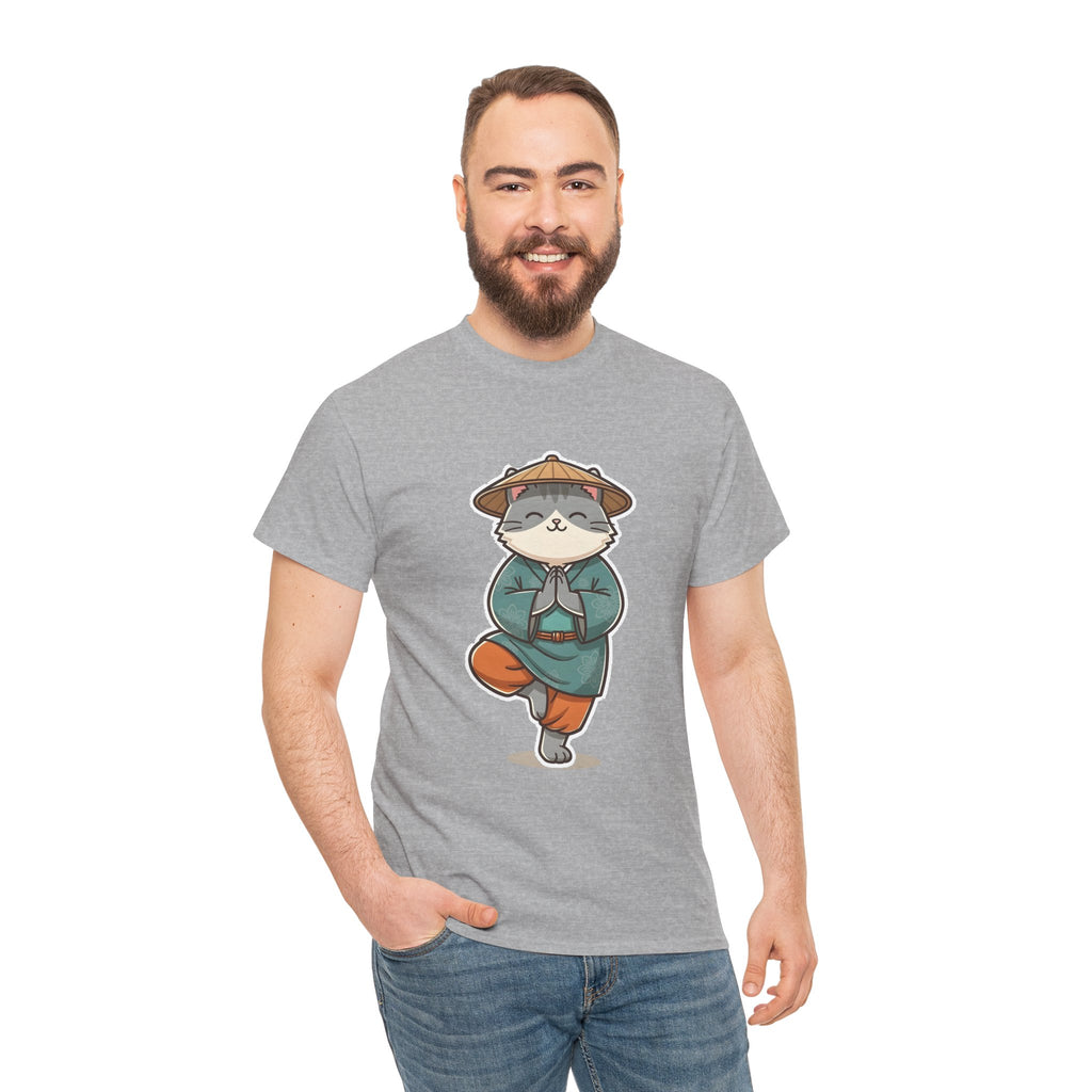 Meditating Cat Tee — Cute Zen Cat Yoga T-Shirt