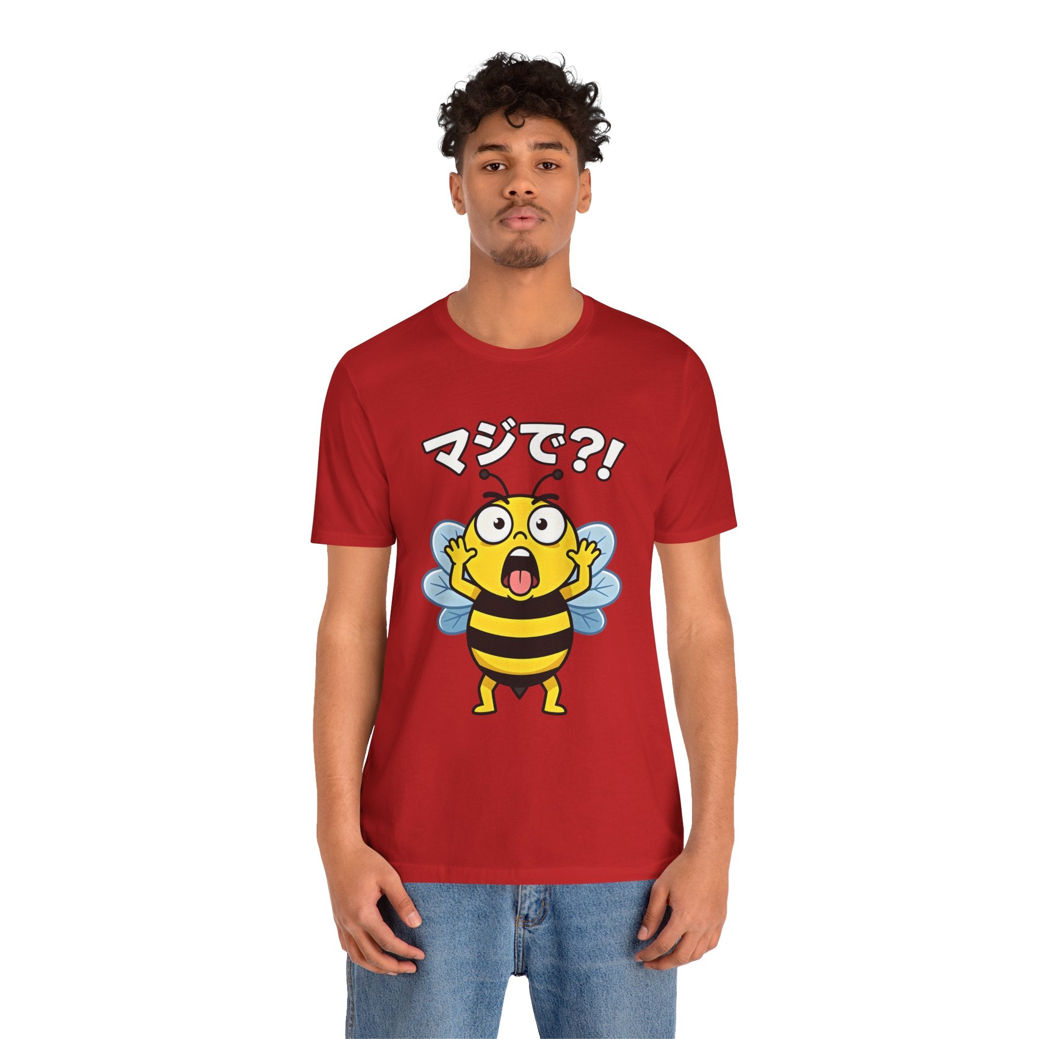 Surprised Bee Tee – マジで?! Cute Japanese Cartoon Graphic T-Shirt