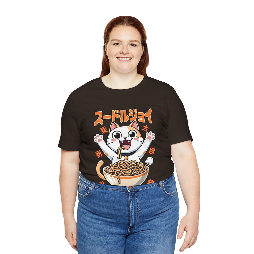 Ramen Cat Tee — Cute Japanese Noodle Graphic T-Shirt