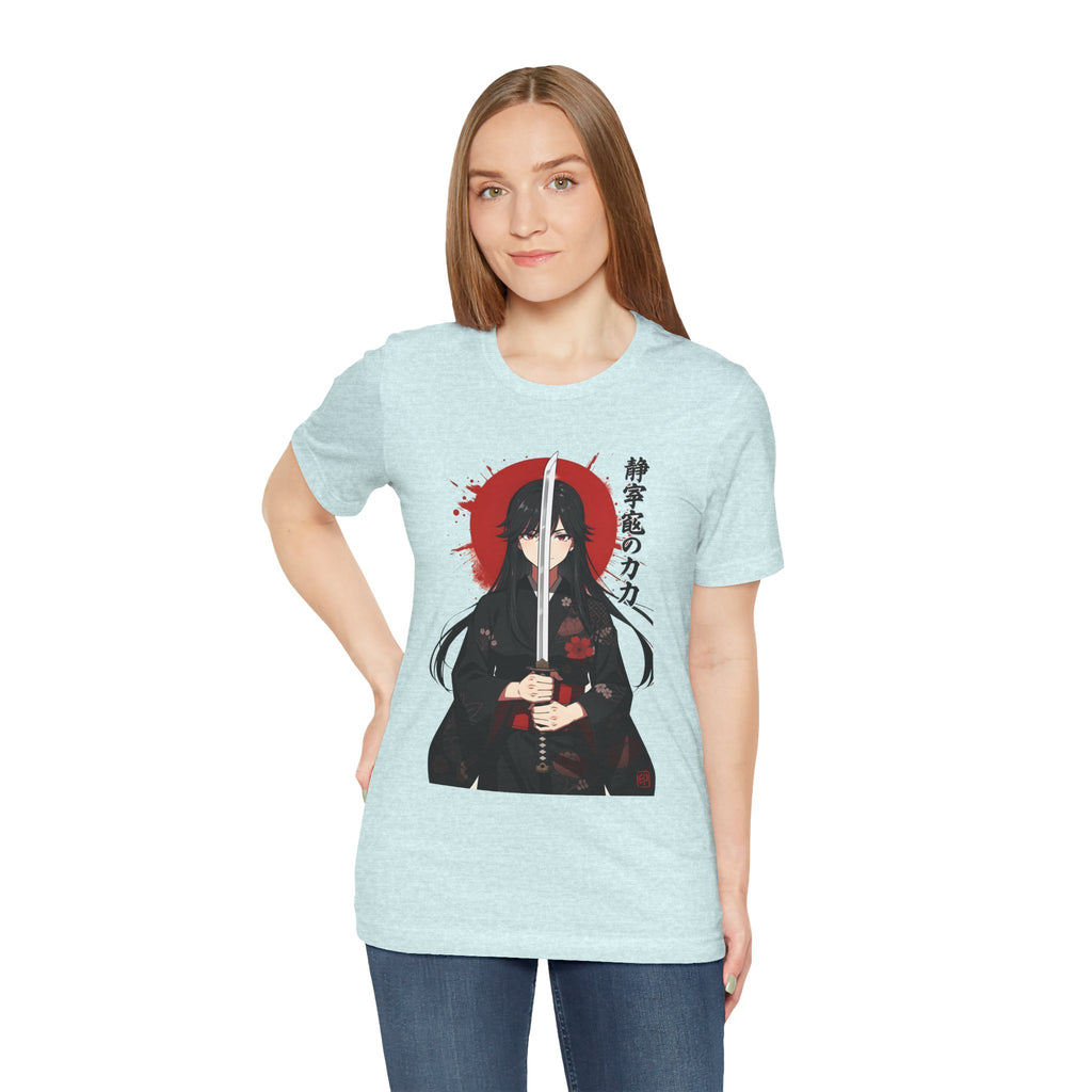 Samurai Girl Sword Tee — Japanese Anime Katana T-Shirt