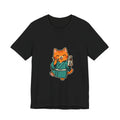 Sake Cat Tee — Cute Orange Cat in Kimono Drinking Sake T-Shirt