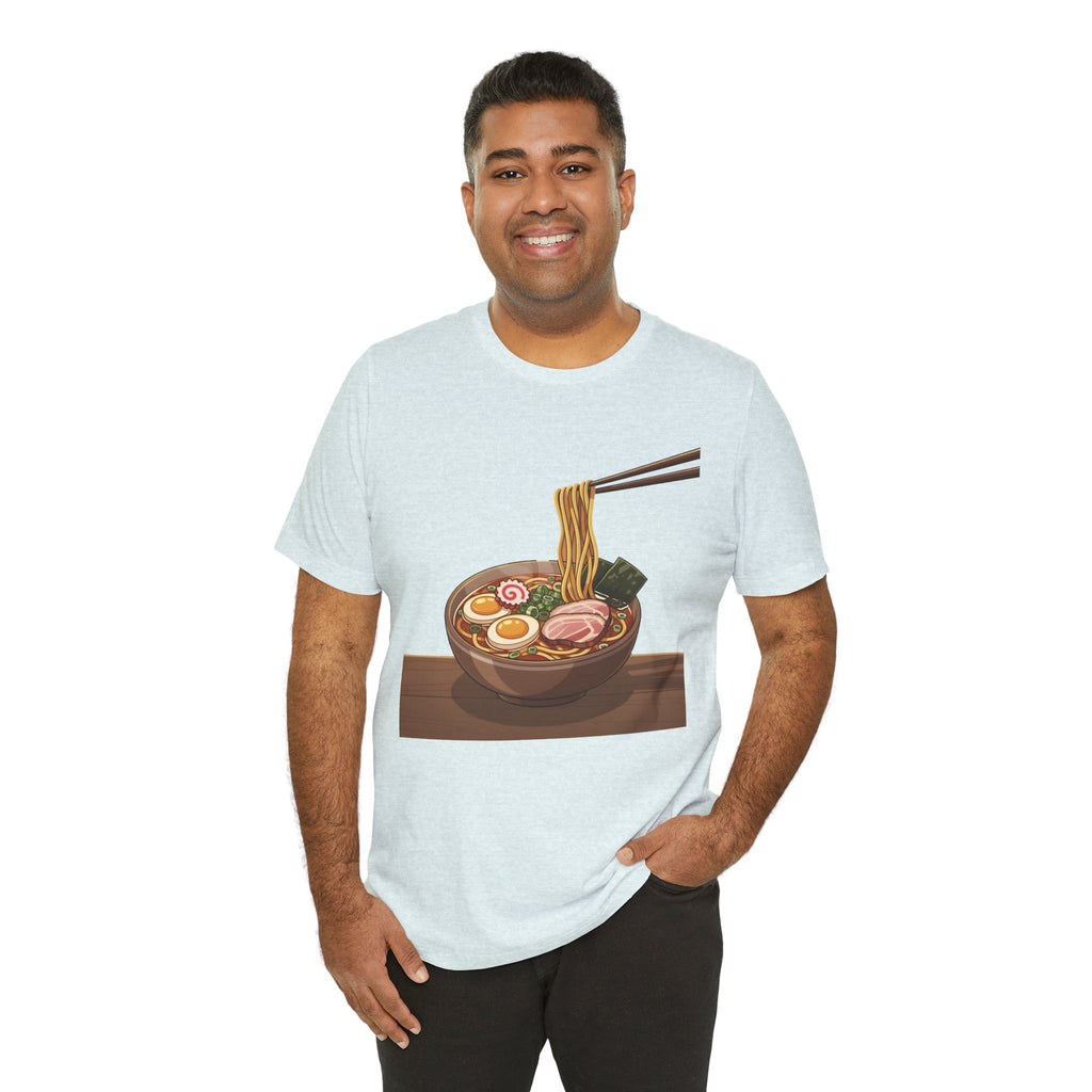 Ramen Bowl Graphic Tee – Chopsticks & Noodles Japanese Food T-Shirt
