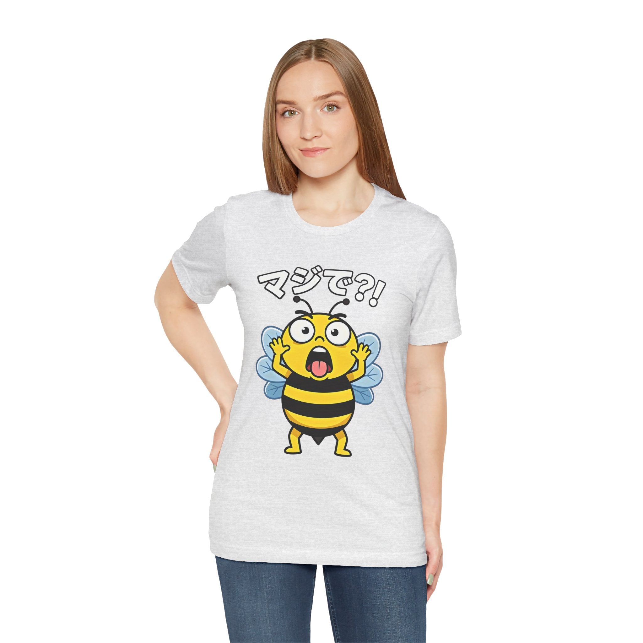 Surprised Bee Tee – マジで?! Cute Japanese Cartoon Graphic T-Shirt