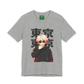 Tokyo Anime Graphic Tee — Blond Character with Kanji "東京"