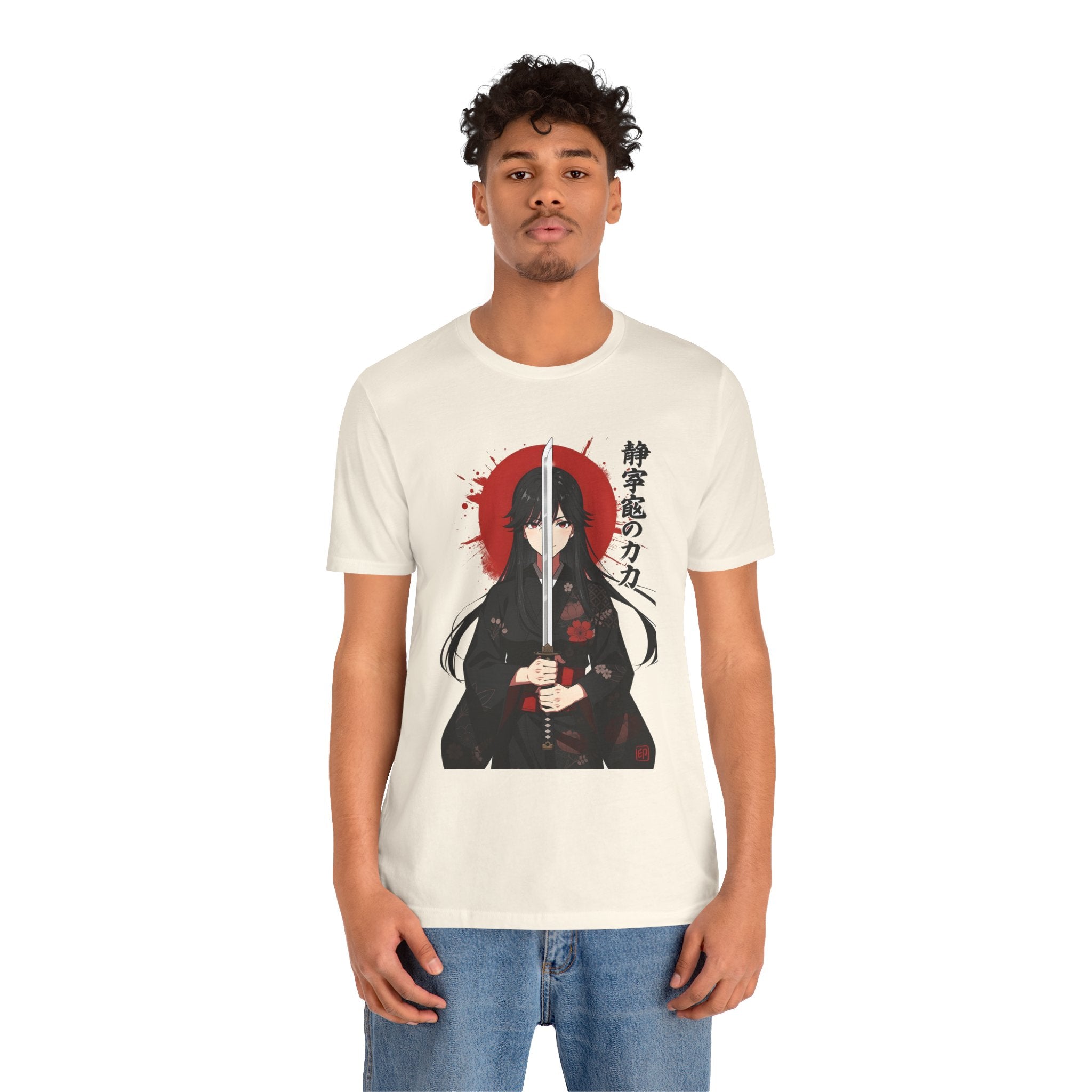 Samurai Girl Sword Tee — Japanese Anime Katana T-Shirt
