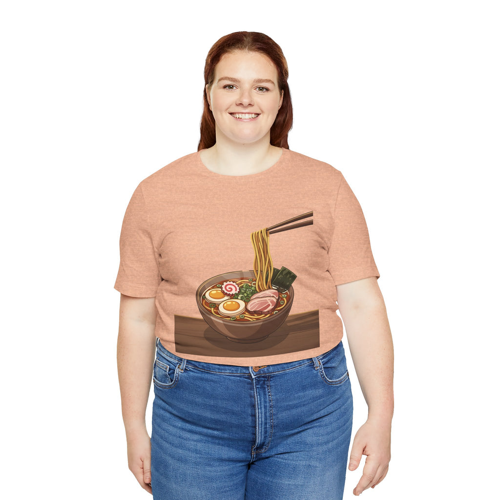 Ramen Bowl Graphic Tee – Chopsticks & Noodles Japanese Food T-Shirt