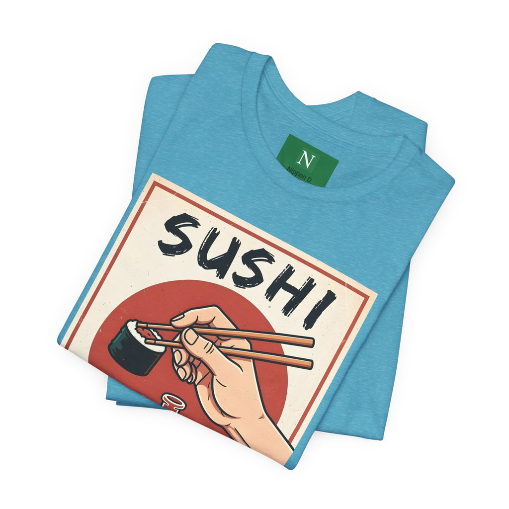 Sushi Poster Graphic Tee — Retro Japanese Sushi Shirt
