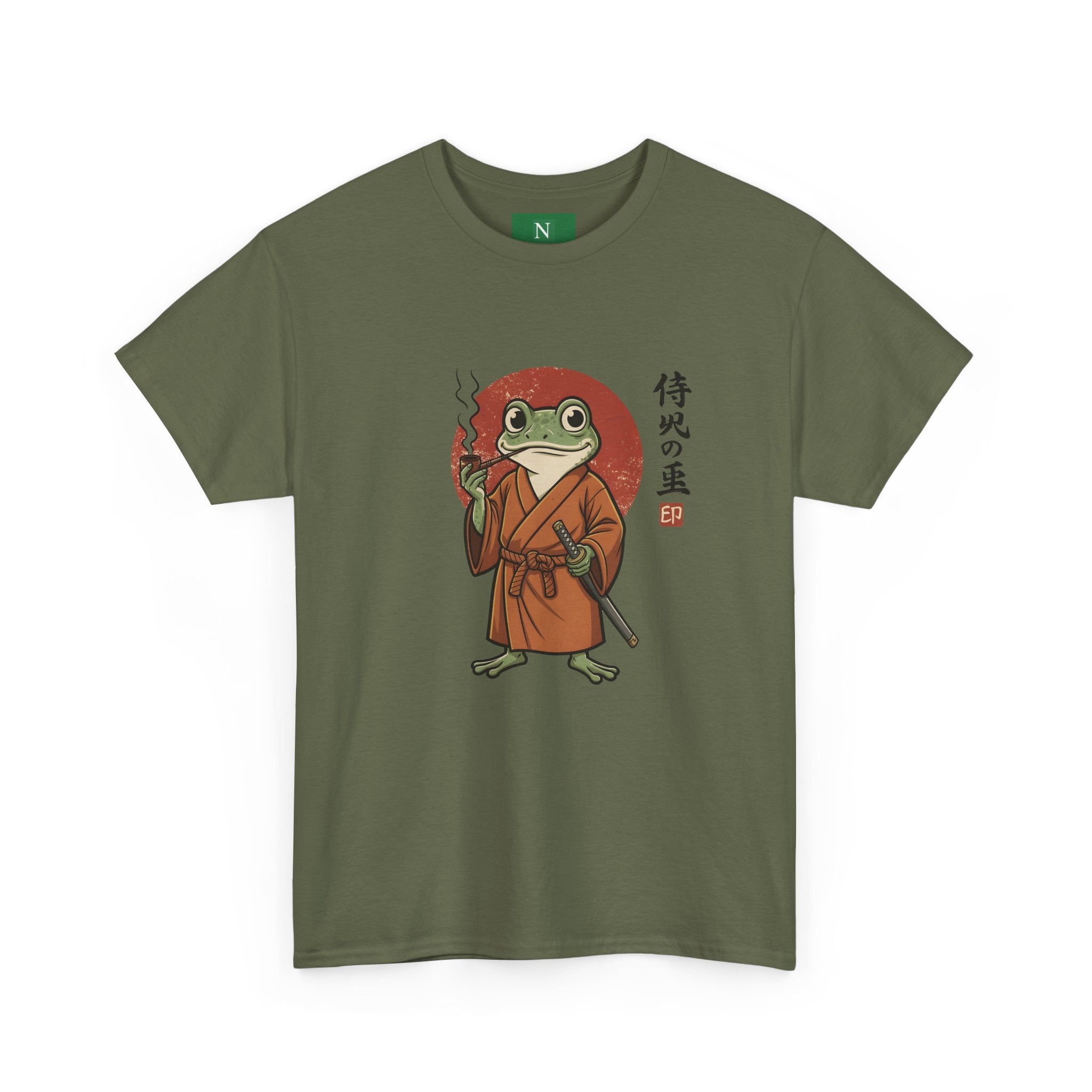 Samurai Frog T‑Shirt — Japanese Style Frog Warrior Tee