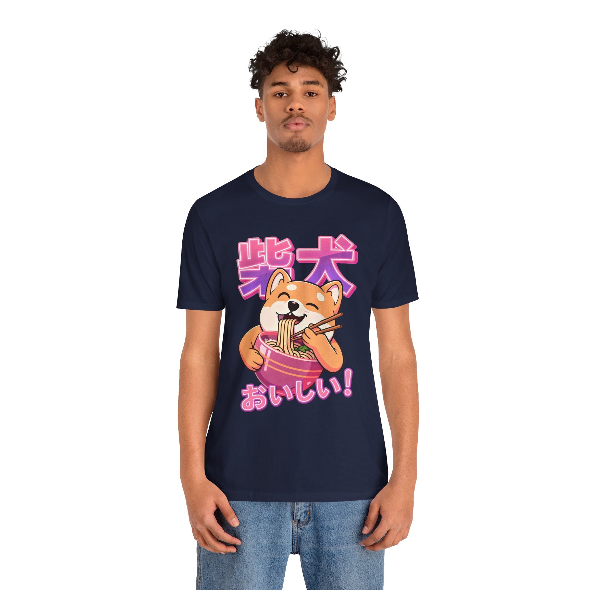 Shiba Inu Ramen Tee — おいしい! Cute Japanese Dog Noodle T-Shirt