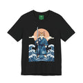 Samurai Cat T-Shirt — Japanese Wave Illustration Tee