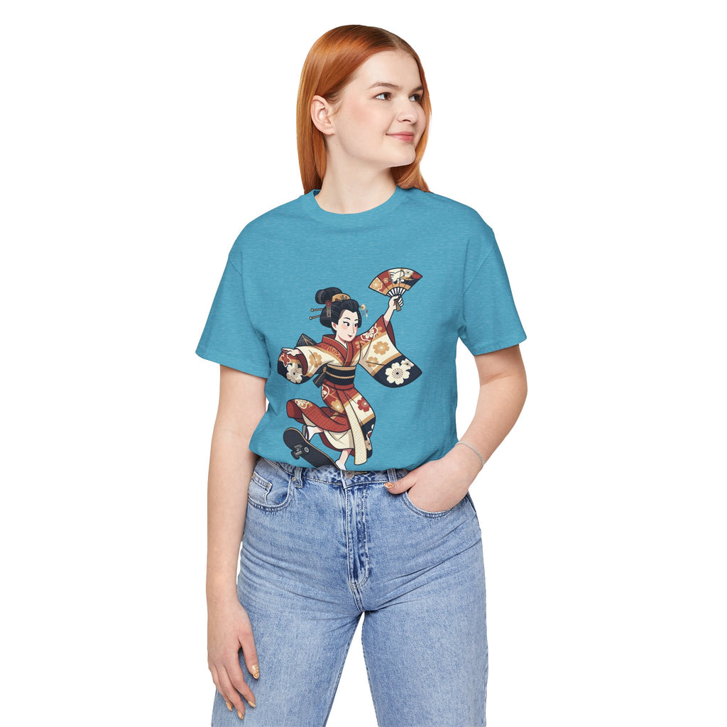 Skateboarding Geisha T-Shirt