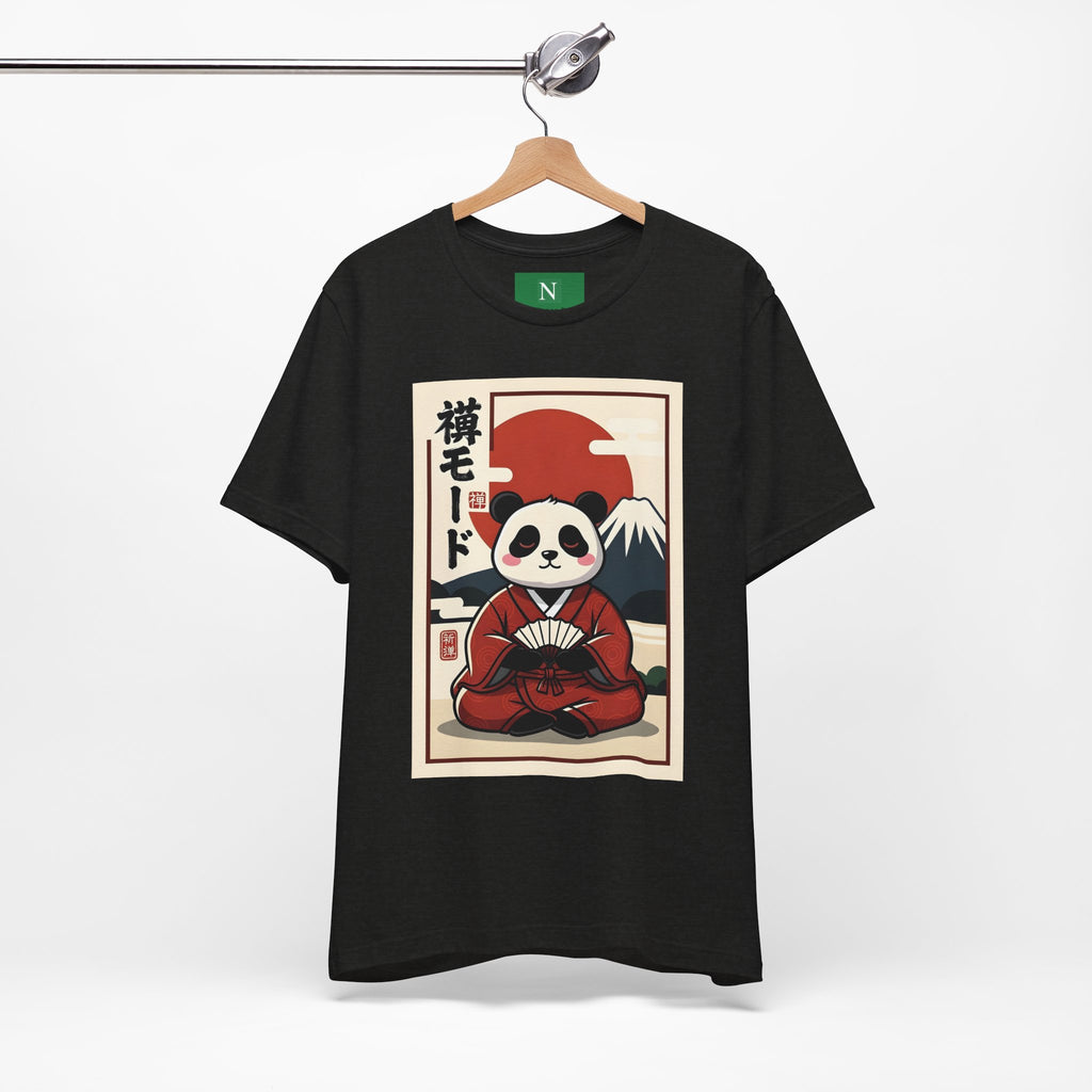 Panda Samurai Tee — Cute Japanese Ukiyo-e Style Graphic T-Shirt