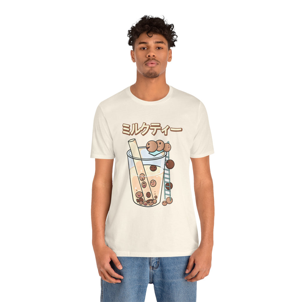 Boba Milk Tea T‑Shirt – ミルクティー Bubble Tea Graphic Tee