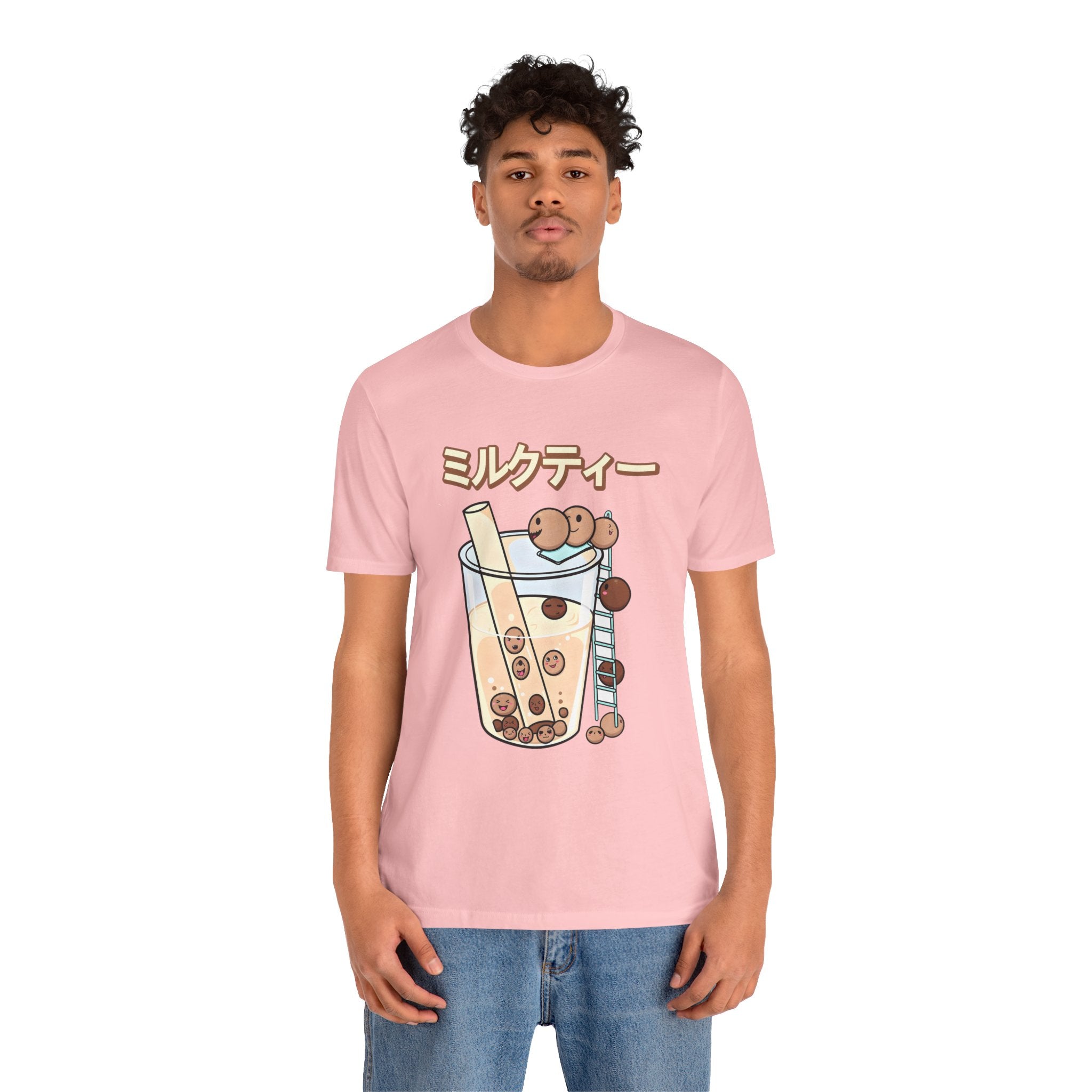 Boba Milk Tea T‑Shirt – ミルクティー Bubble Tea Graphic Tee
