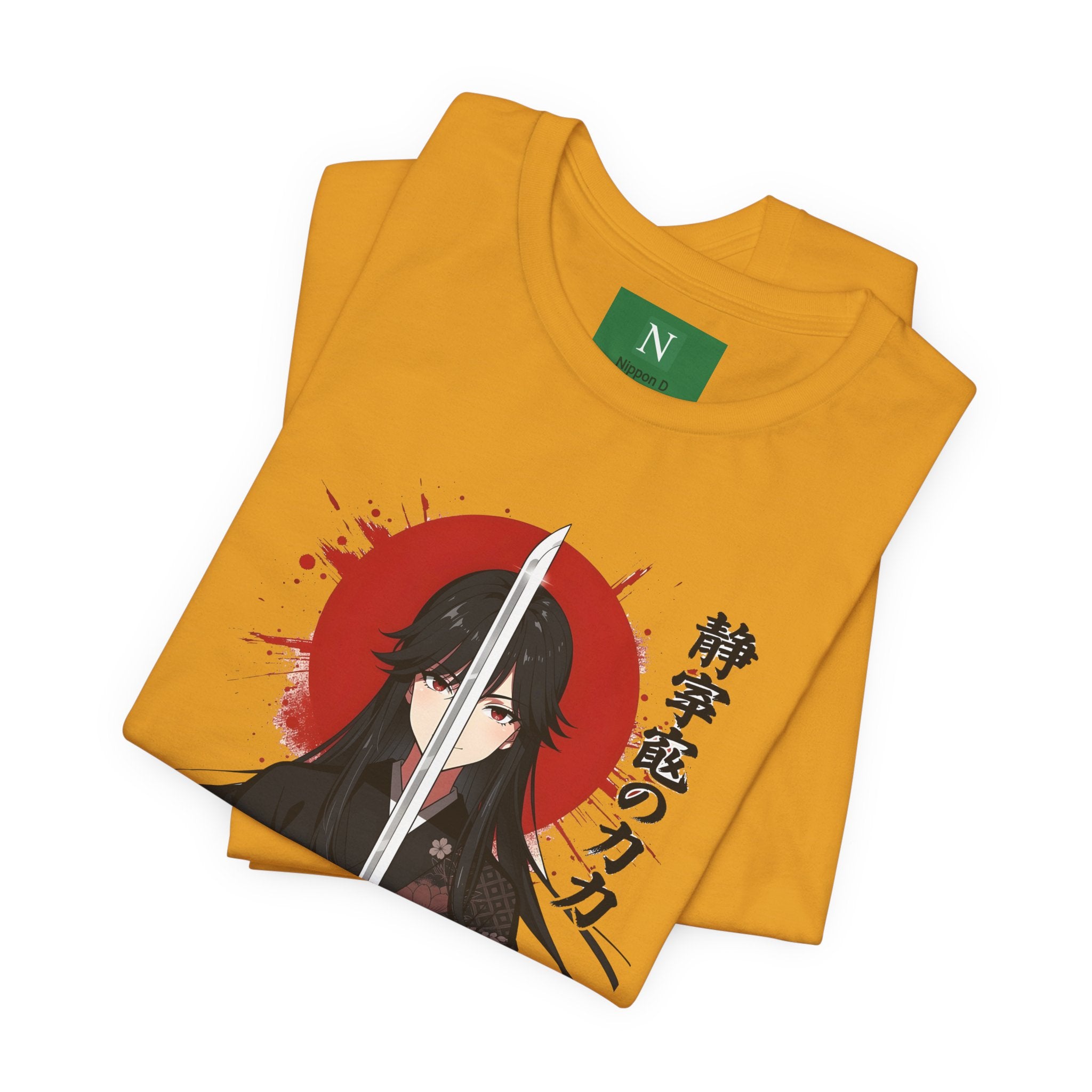 Samurai Girl Sword Tee — Japanese Anime Katana T-Shirt