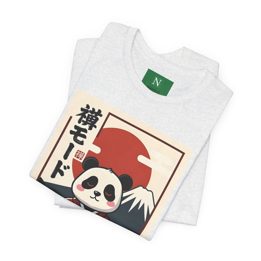 Panda Samurai Tee — Cute Japanese Ukiyo-e Style Graphic T-Shirt