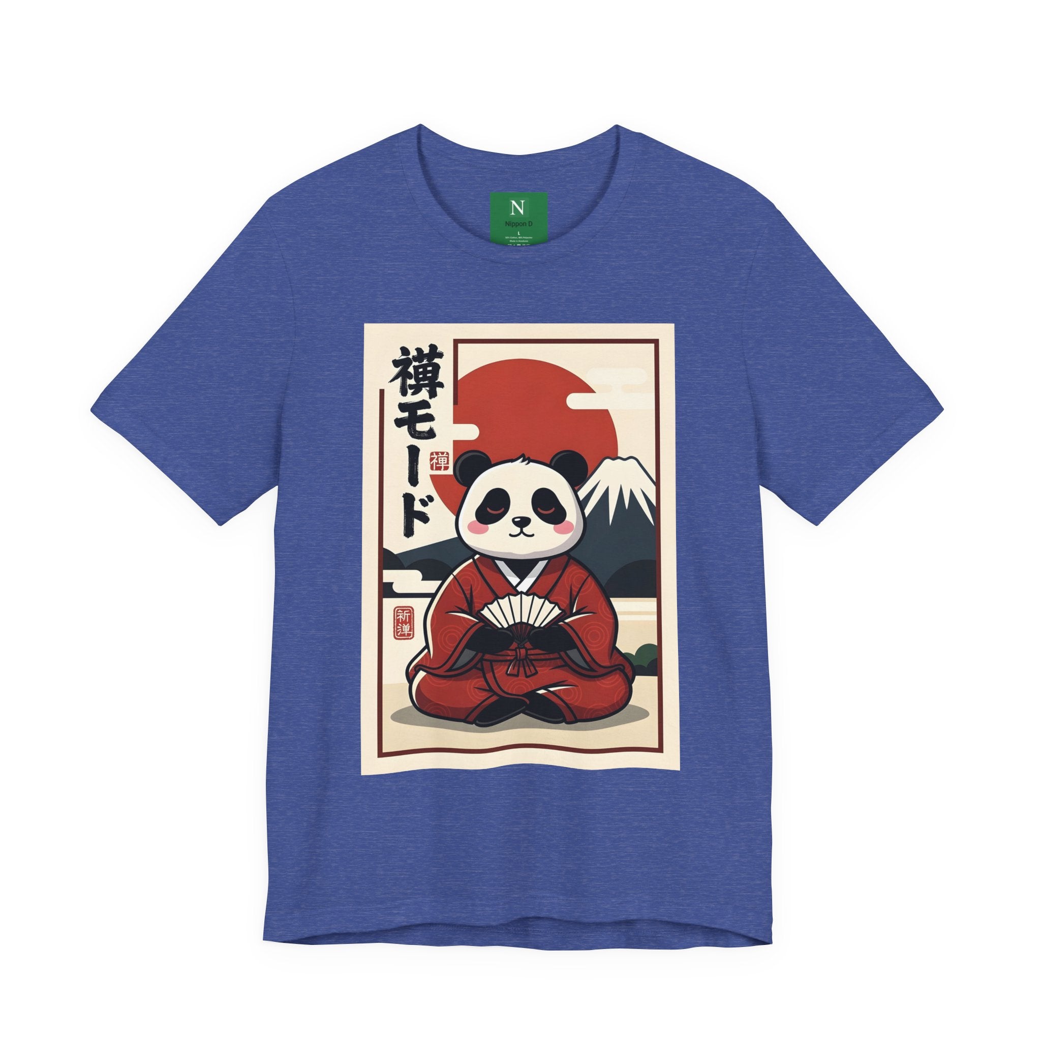 Panda Samurai Tee — Cute Japanese Ukiyo-e Style Graphic T-Shirt