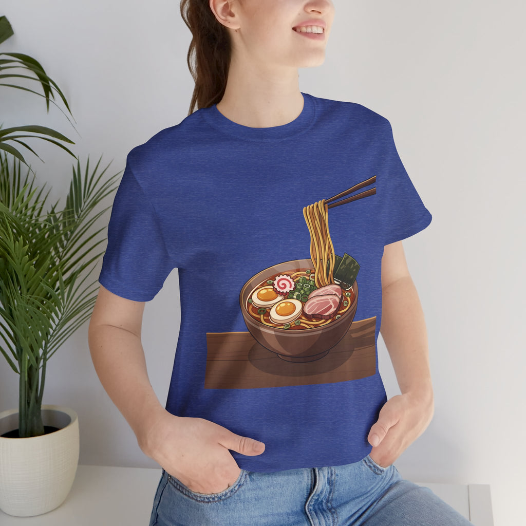 Ramen Bowl Graphic Tee – Chopsticks & Noodles Japanese Food T-Shirt