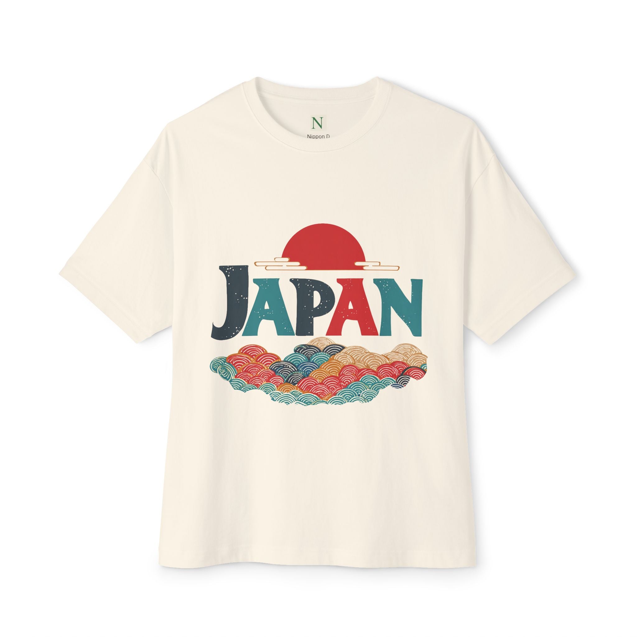 Copy of Japanese Wave Art Unisex Oversized Boxy Tee, Casual Streetwear, Vintage Graphic Tee, Summer Outfit, Gift for Art Lovers