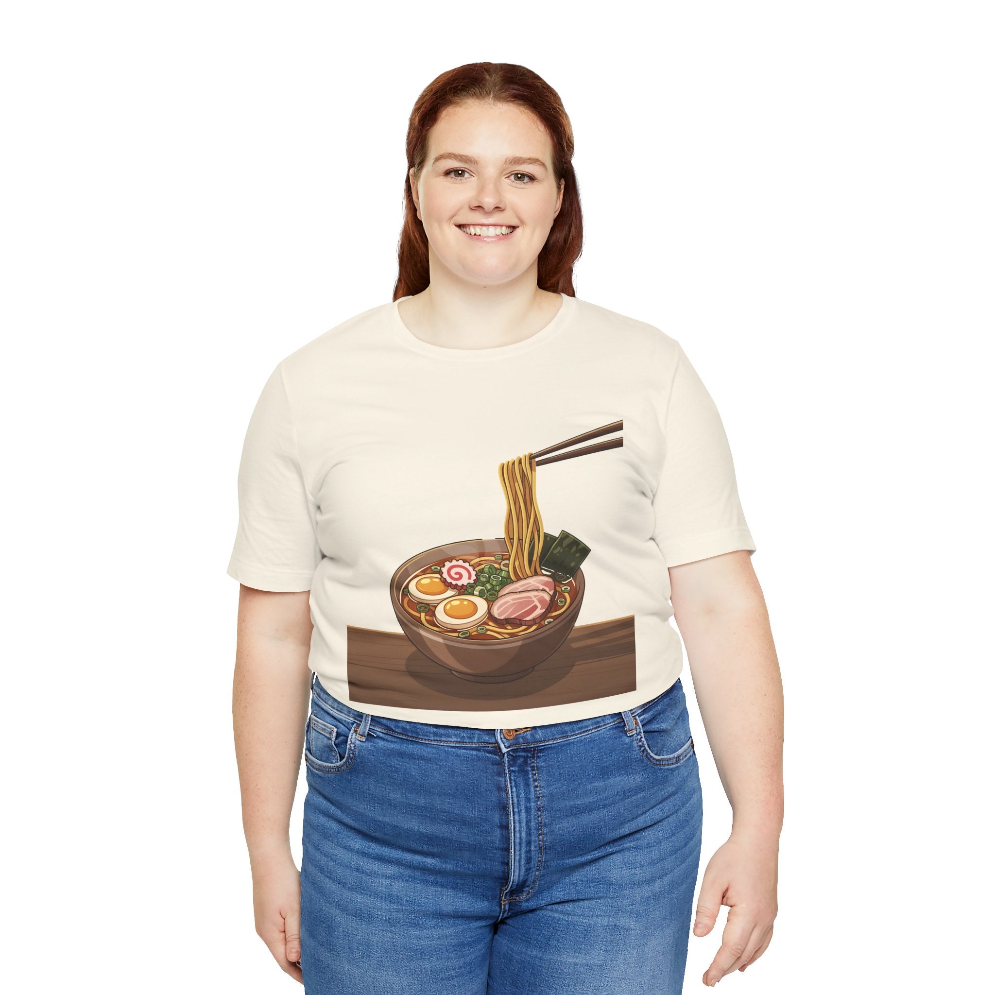 Ramen Bowl Graphic Tee – Chopsticks & Noodles Japanese Food T-Shirt
