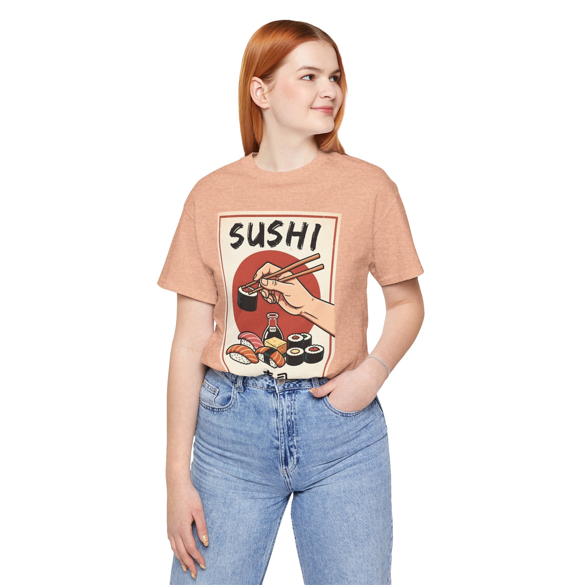 Sushi Poster Graphic Tee — Retro Japanese Sushi Shirt