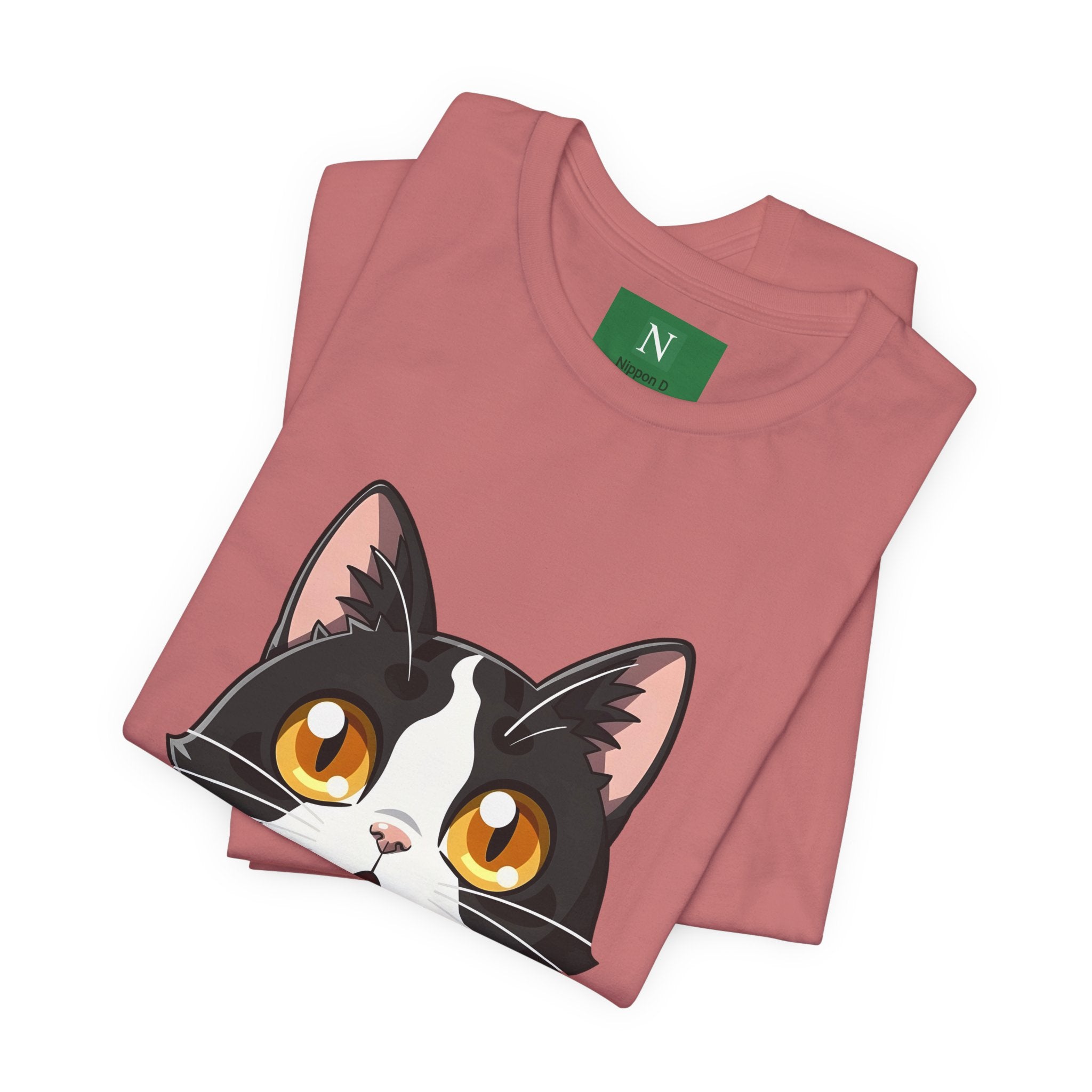 Cat Shock Face Graphic Tee — マジで?! Cute Anime Cat T-Shirt