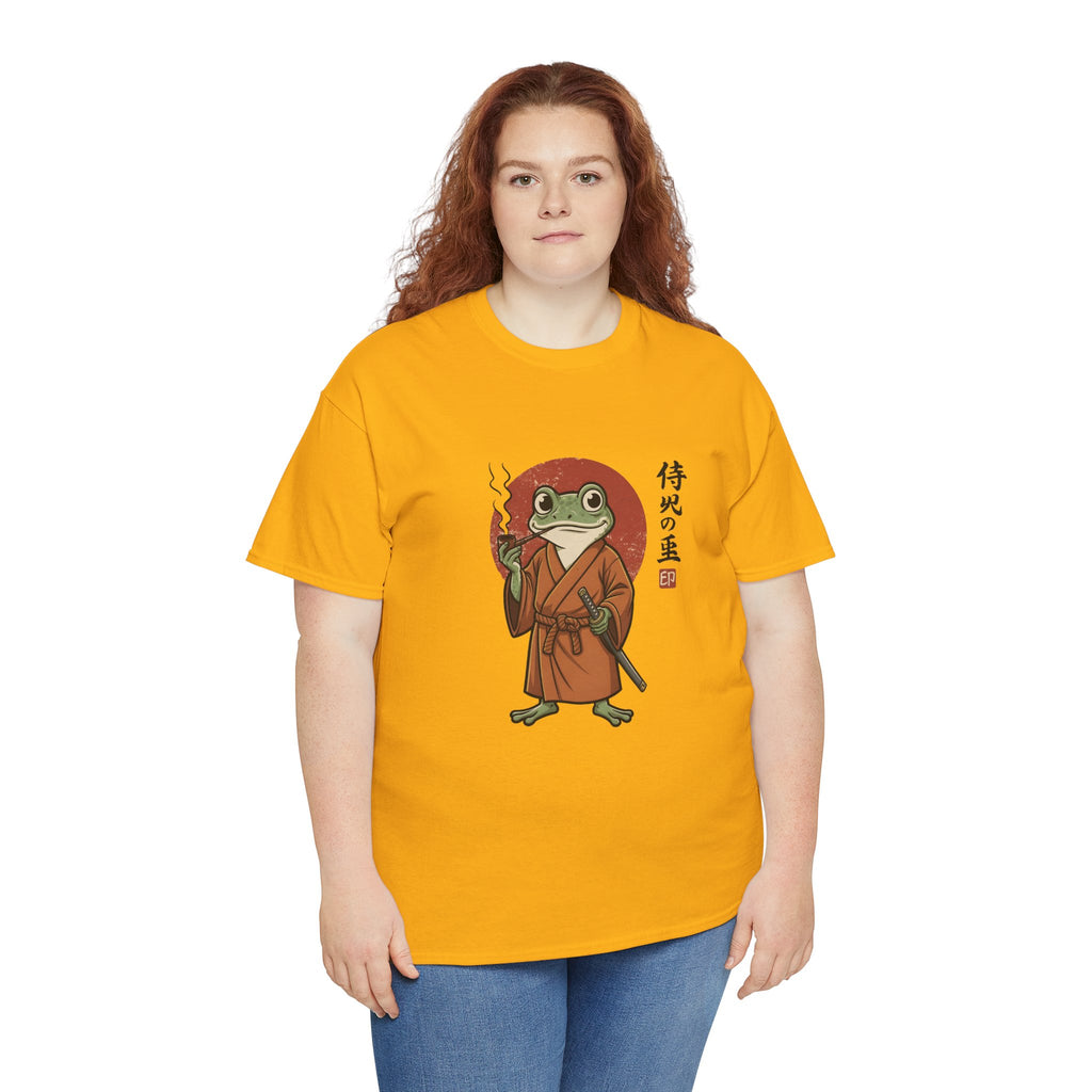 Samurai Frog T‑Shirt — Japanese Style Frog Warrior Tee
