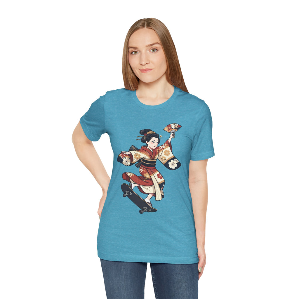 Skateboarding Geisha T-Shirt
