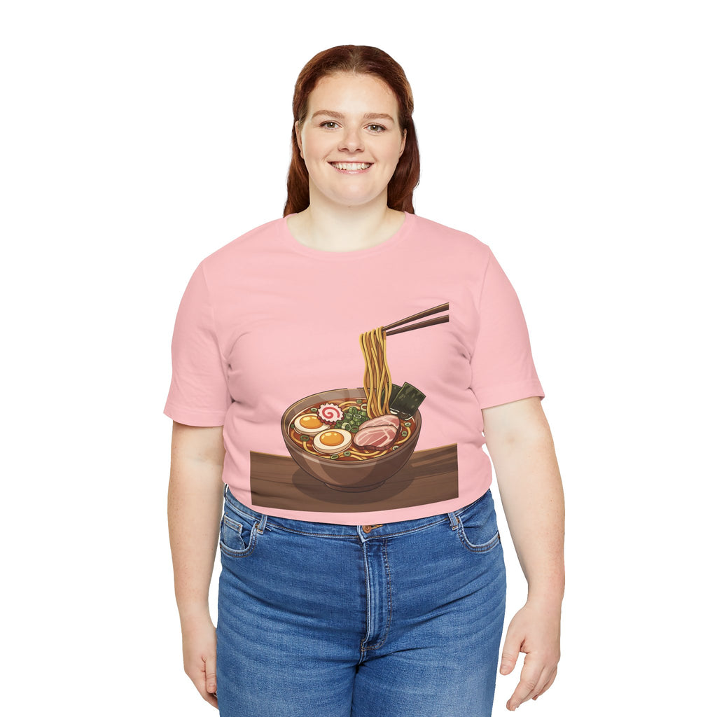 Ramen Bowl Graphic Tee – Chopsticks & Noodles Japanese Food T-Shirt