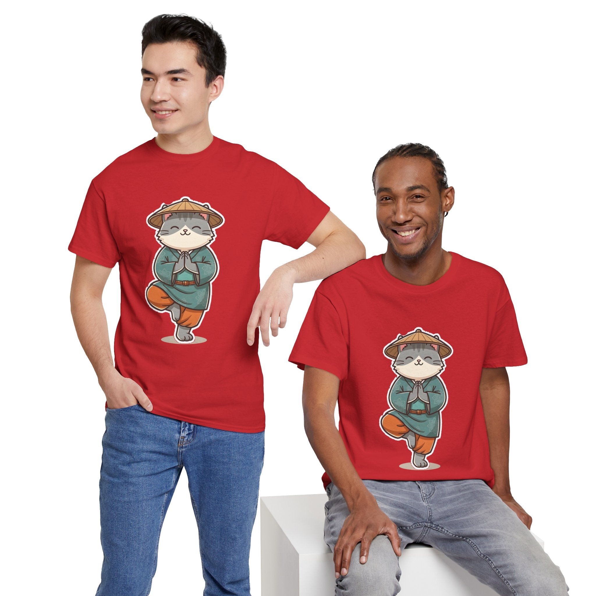 Meditating Cat Tee — Cute Zen Cat Yoga T-Shirt