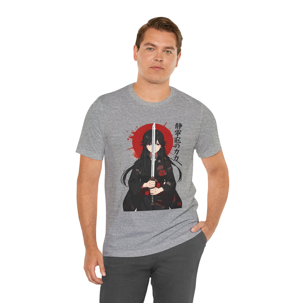Samurai Girl Sword Tee — Japanese Anime Katana T-Shirt