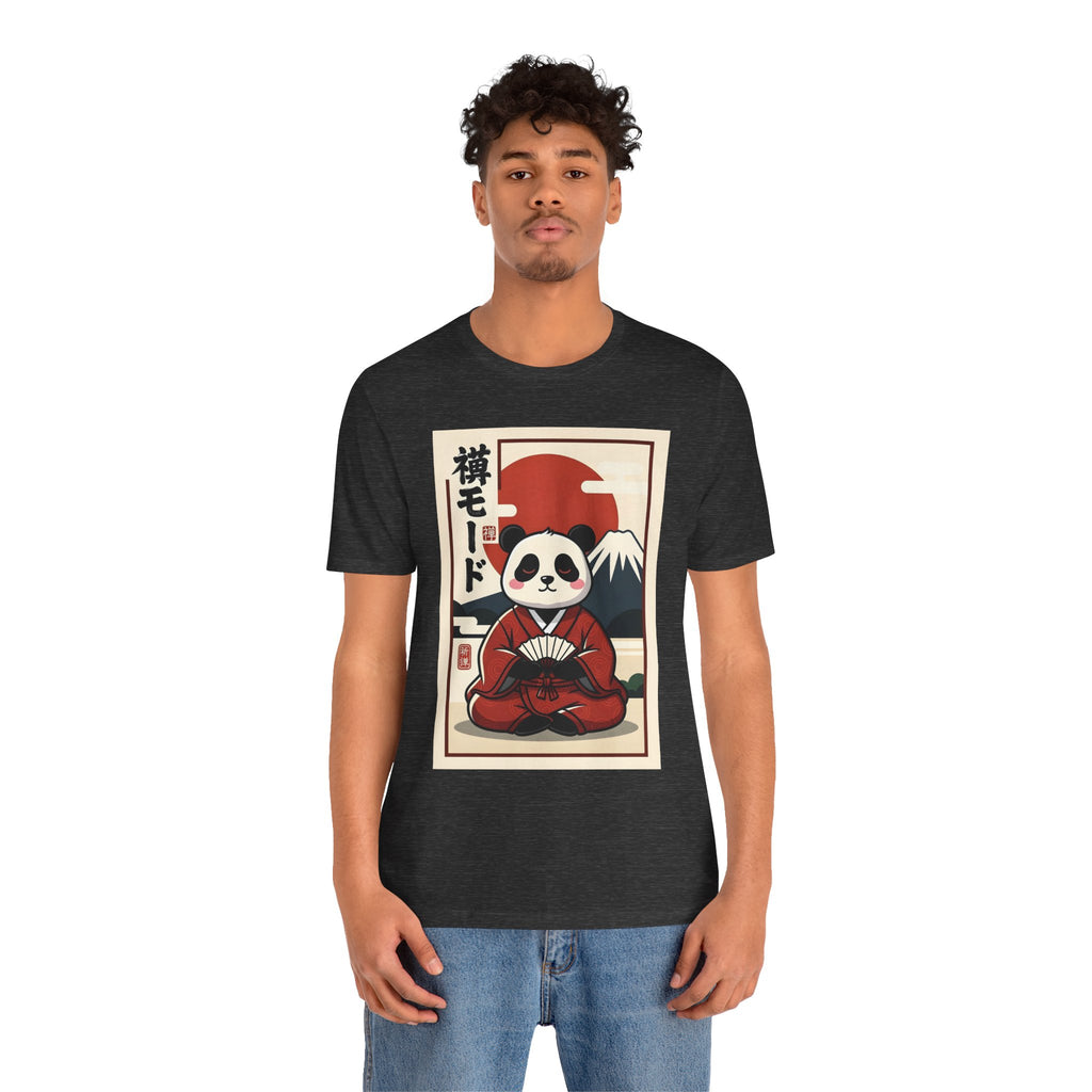 Panda Samurai Tee — Cute Japanese Ukiyo-e Style Graphic T-Shirt