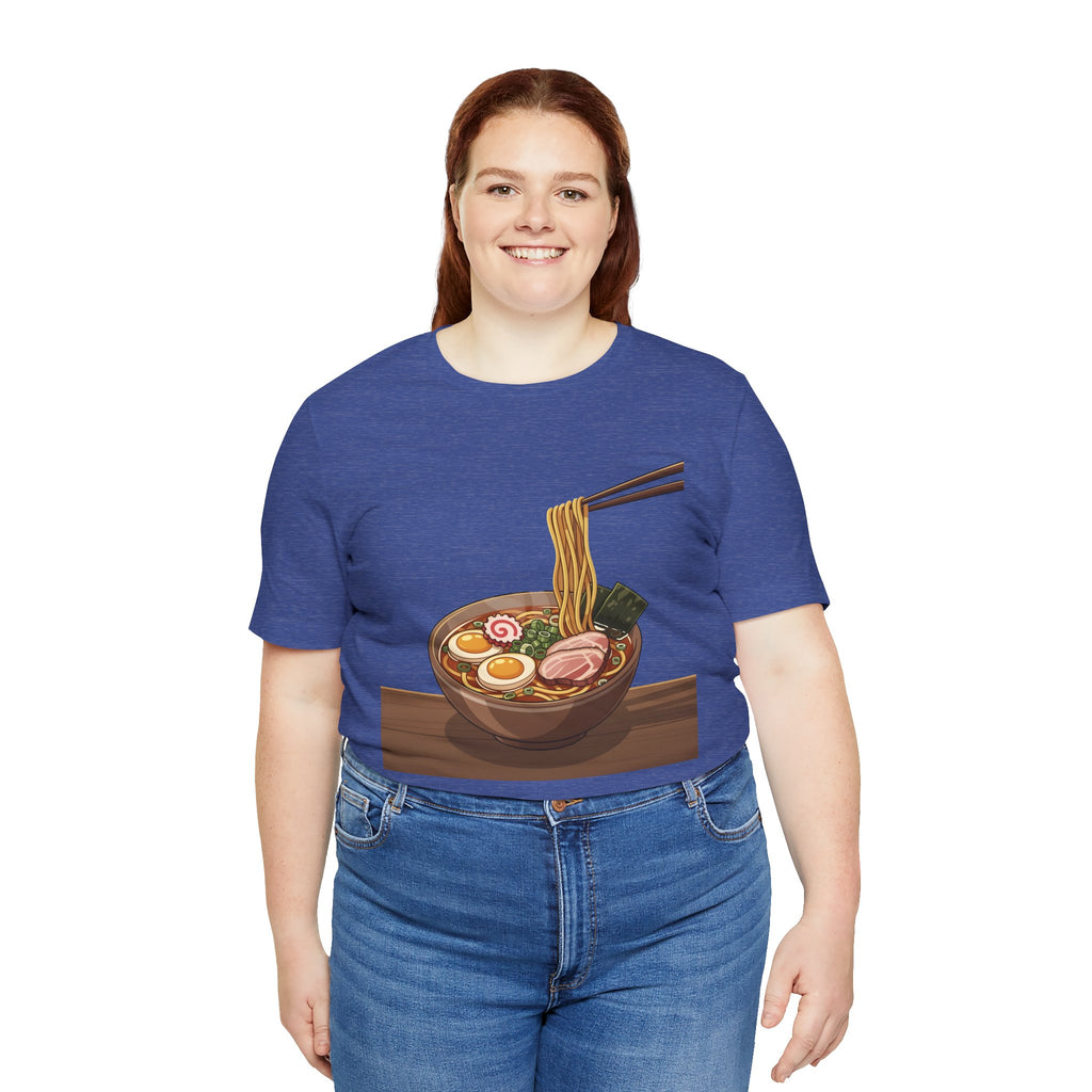 Ramen Bowl Graphic Tee – Chopsticks & Noodles Japanese Food T-Shirt