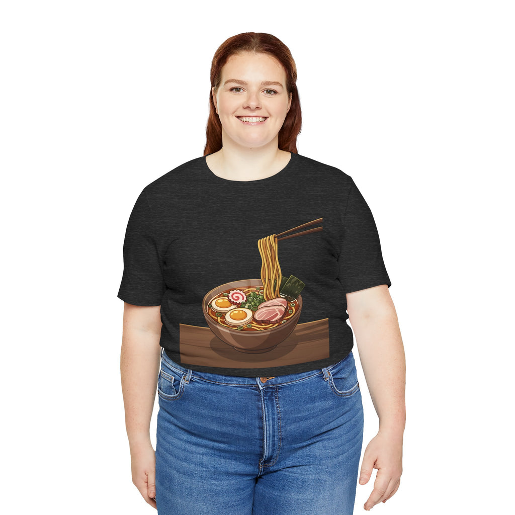 Ramen Bowl Graphic Tee – Chopsticks & Noodles Japanese Food T-Shirt
