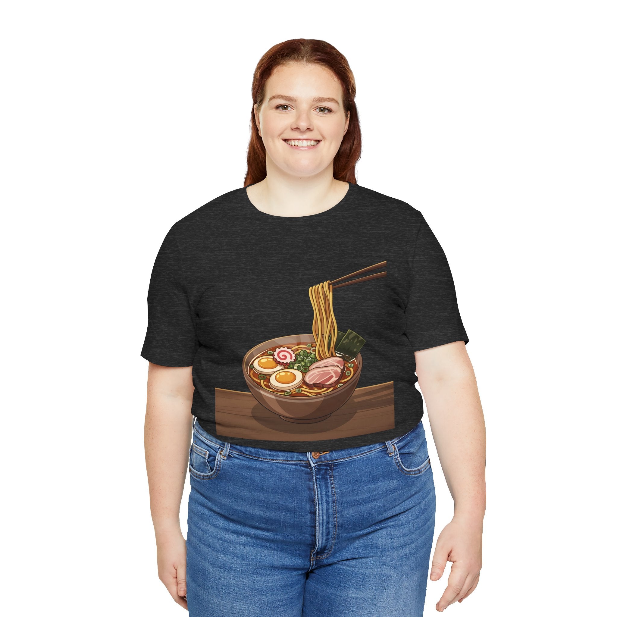 Ramen Bowl Graphic Tee – Chopsticks & Noodles Japanese Food T-Shirt