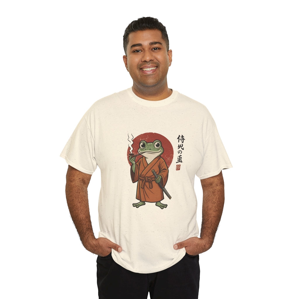 Samurai Frog T‑Shirt — Japanese Style Frog Warrior Tee