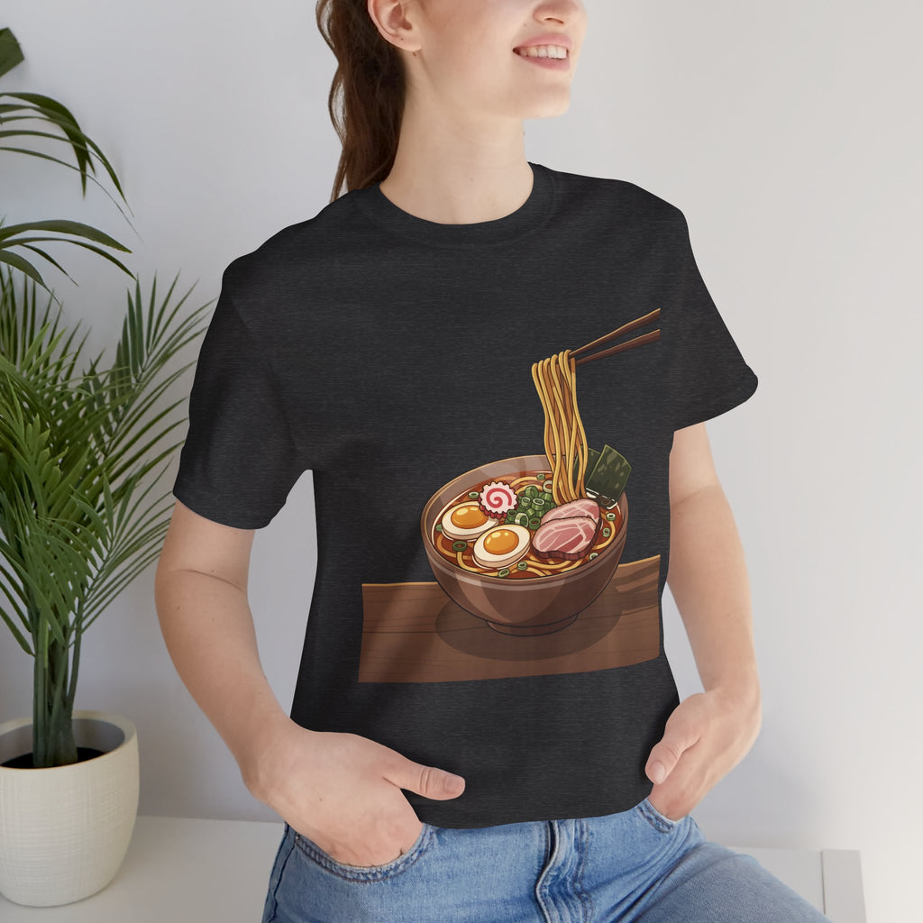 Ramen Bowl Graphic Tee – Chopsticks & Noodles Japanese Food T-Shirt