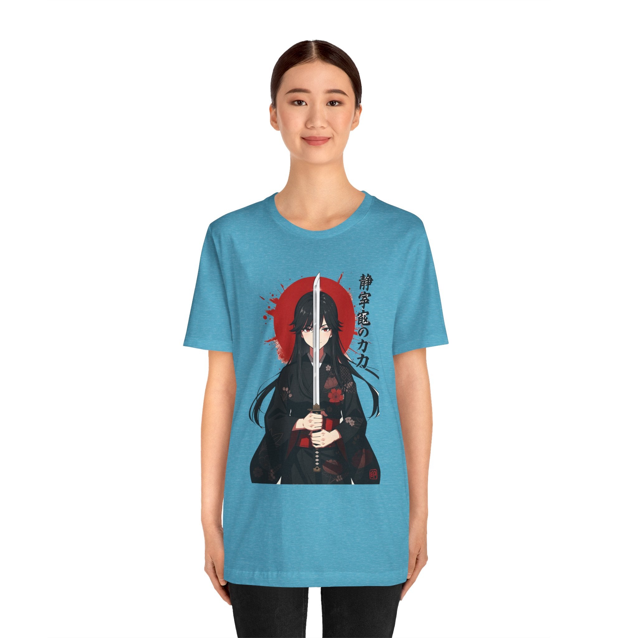 Samurai Girl Sword Tee — Japanese Anime Katana T-Shirt