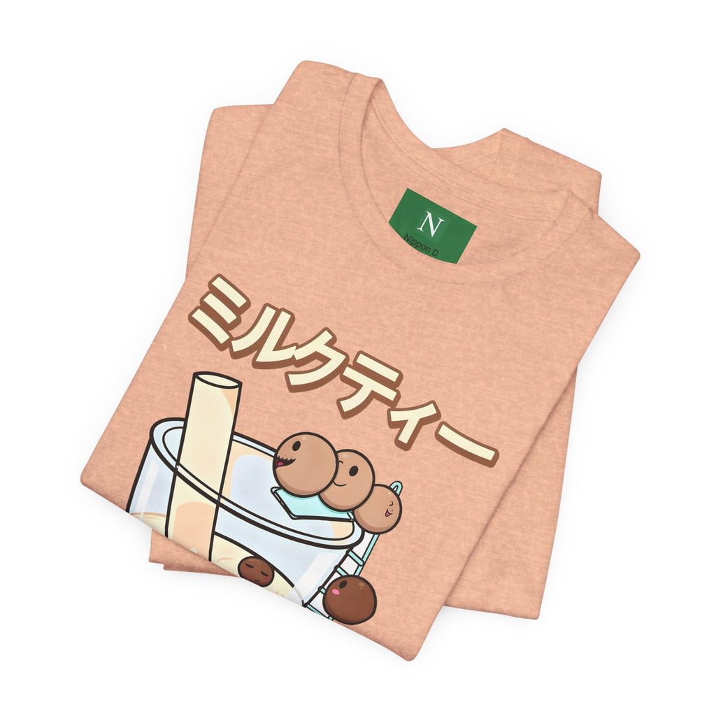 Boba Milk Tea T‑Shirt – ミルクティー Bubble Tea Graphic Tee