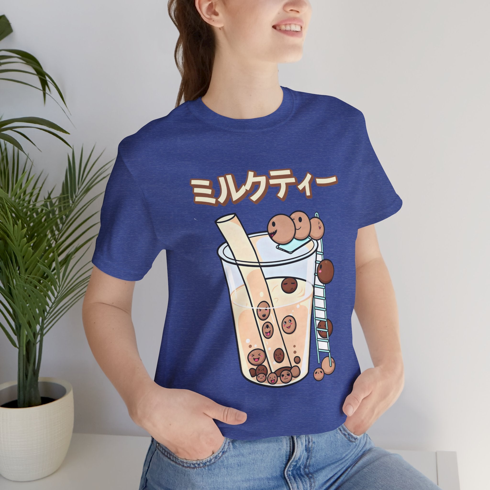 Boba Milk Tea T‑Shirt – ミルクティー Bubble Tea Graphic Tee