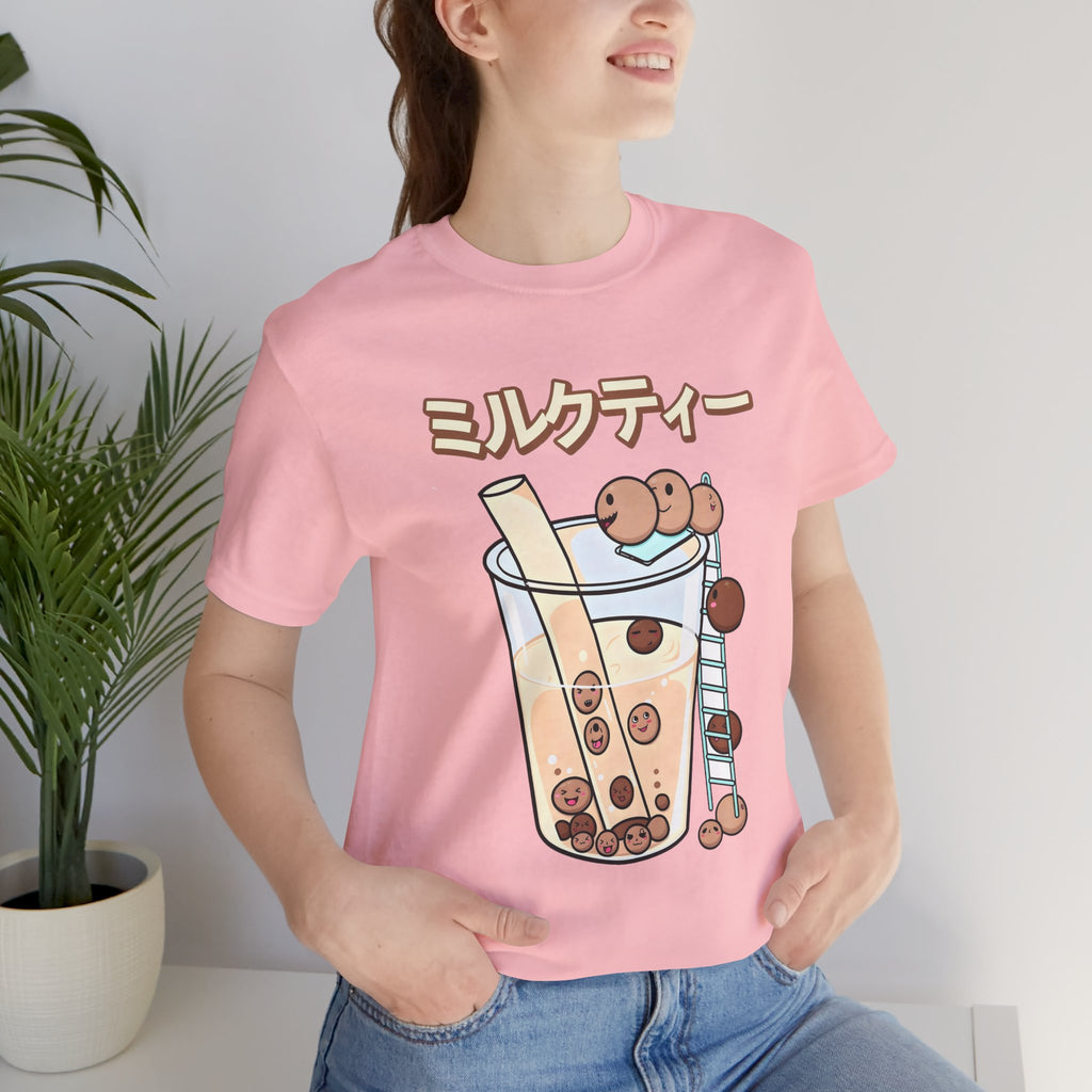 Boba Milk Tea T‑Shirt – ミルクティー Bubble Tea Graphic Tee